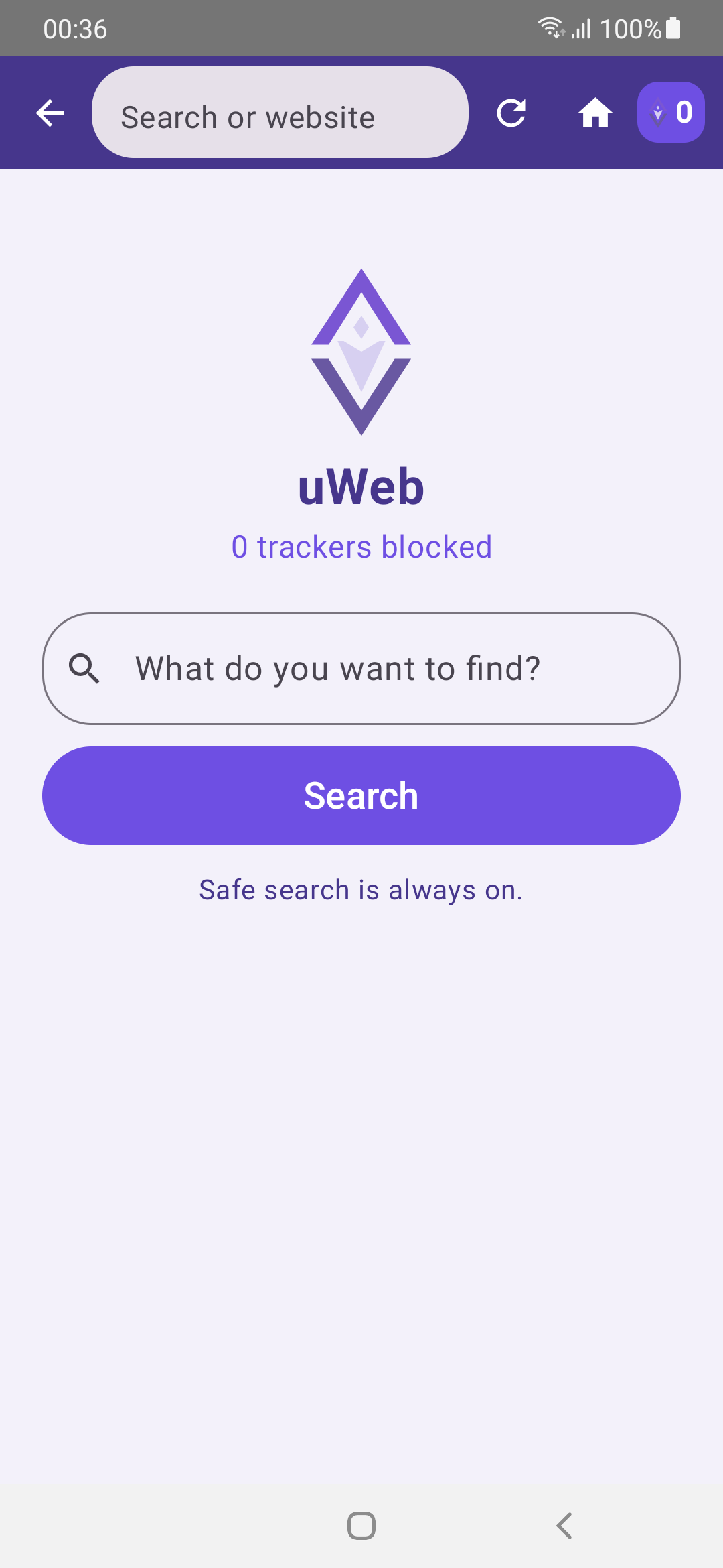 uWeb browser